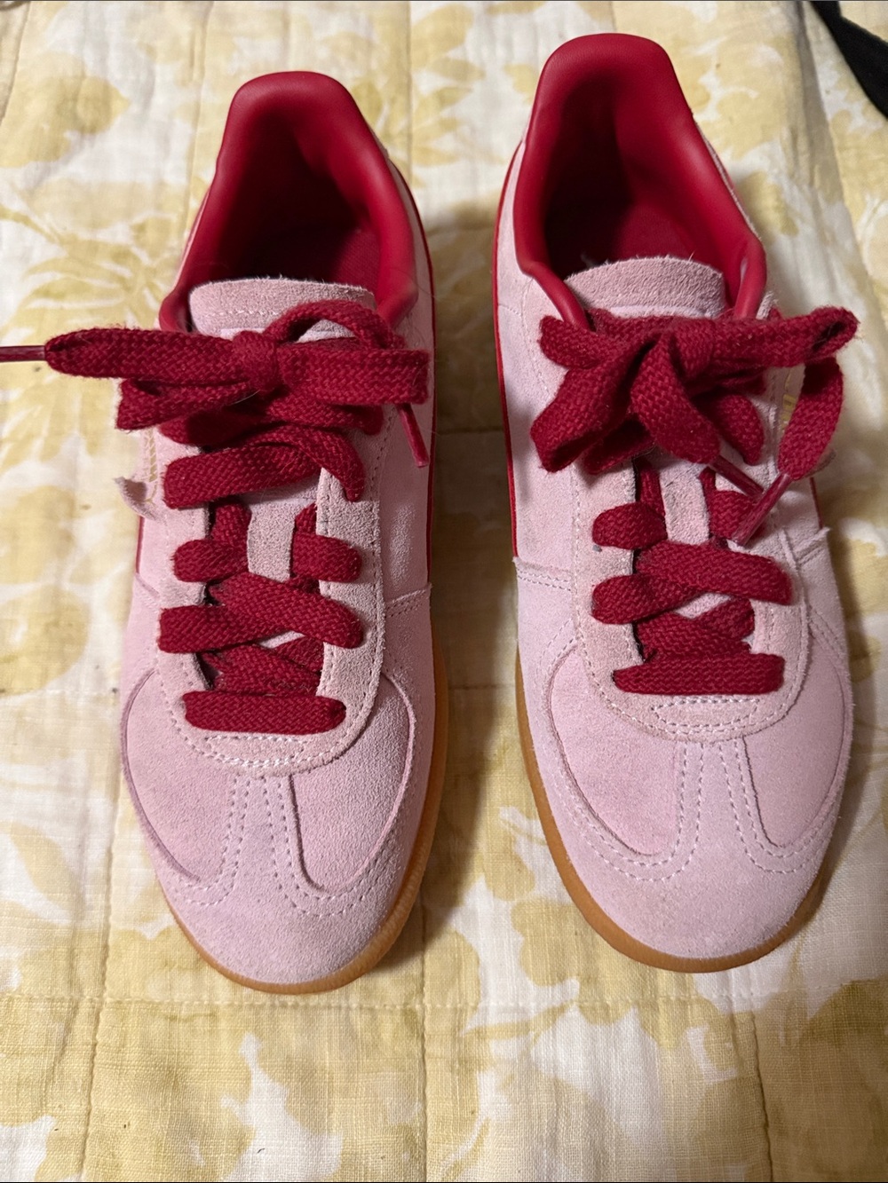 PUMA PALERMO Suede Pink and Red Women's Sneaker - Classic Low Top 7
